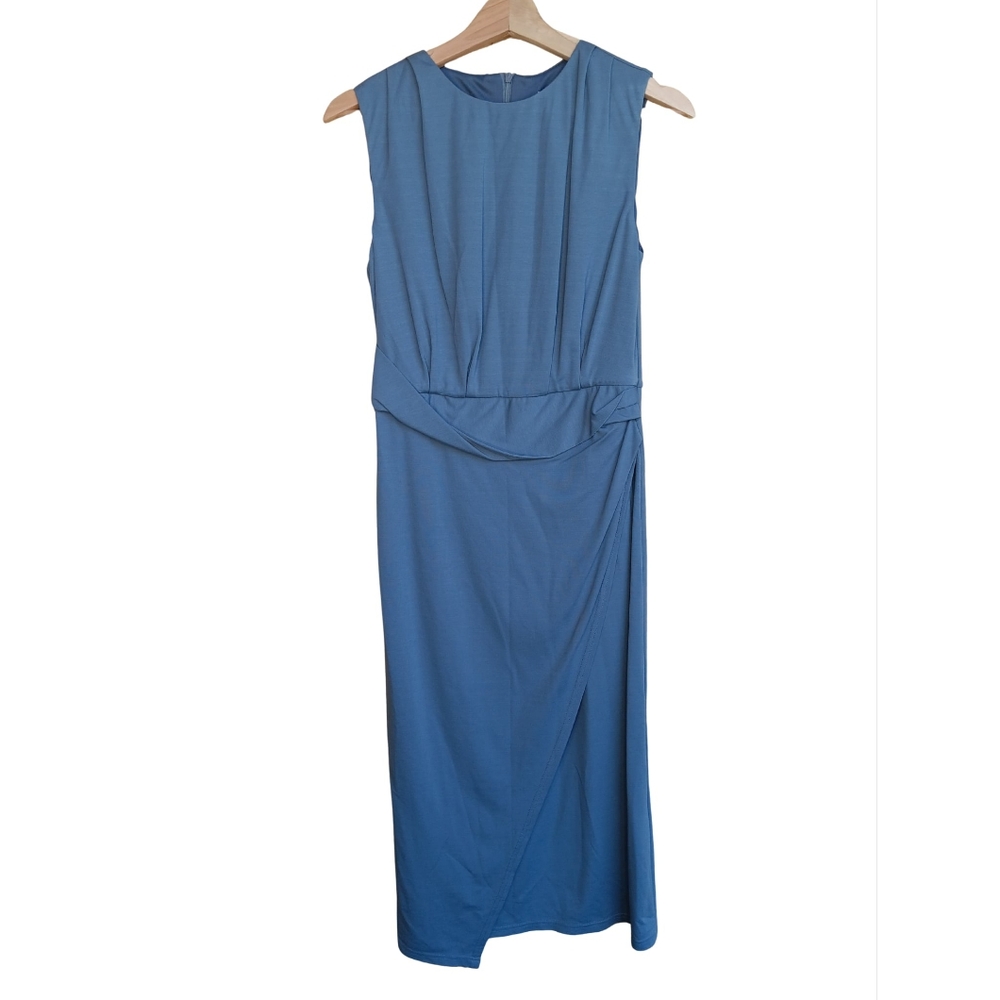 Jasambac Midi High Waisted Wrap Detail Sleeveless